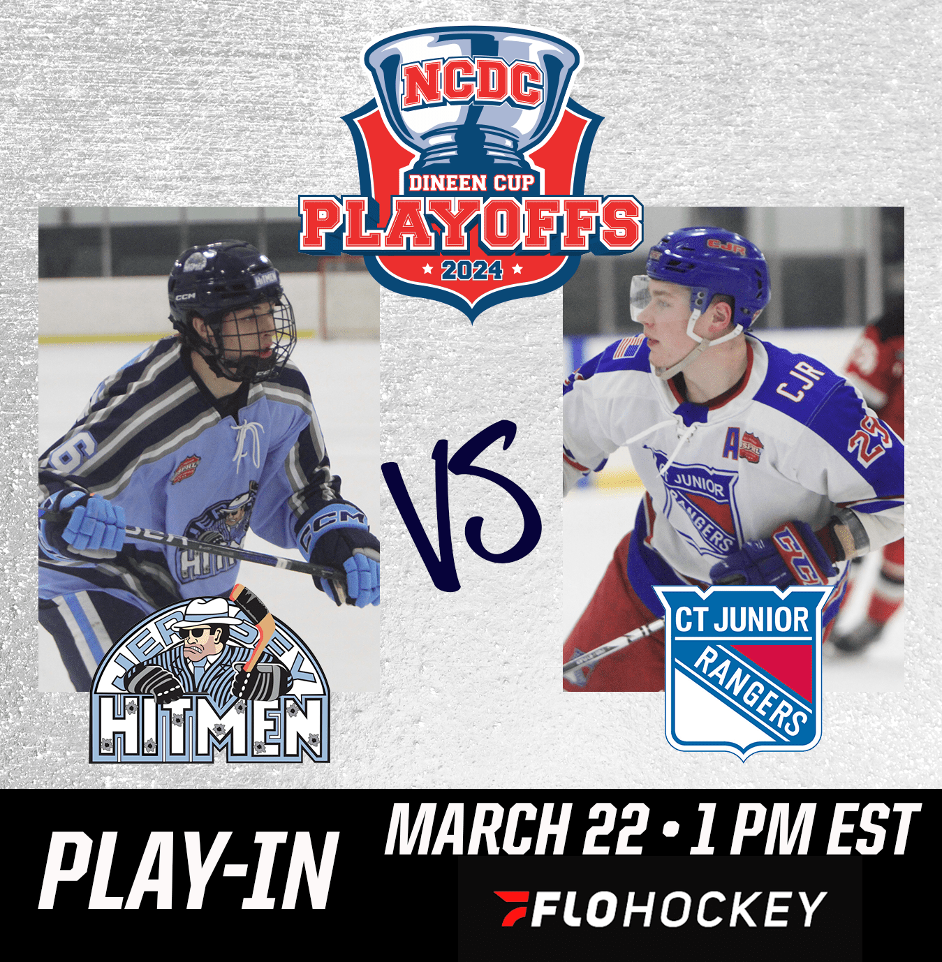 #DineenCupPlayoffs Play-In Game: Jersey Hitmen vs. Connecticut Jr. Rangers