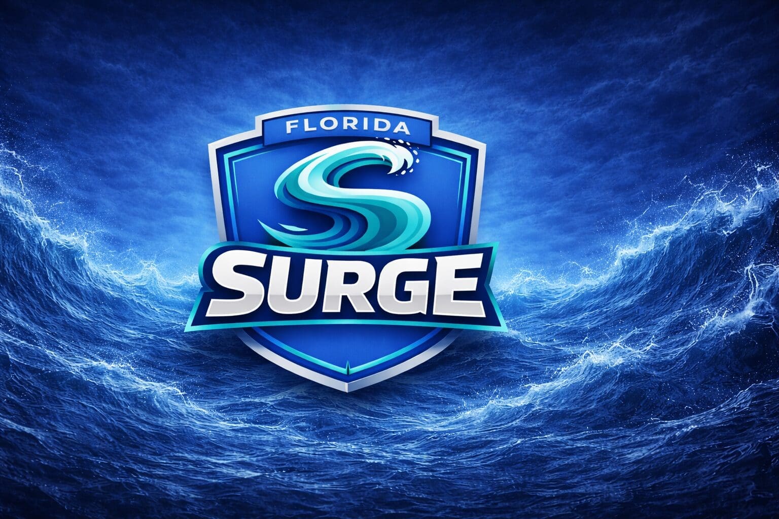 Generated image_ Florida Surge logo on stormy ocean