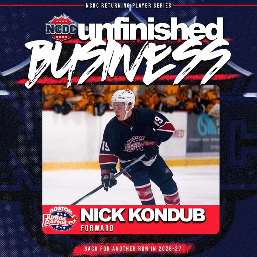 Unfinished Business: Boston Jr. Rangers’ Nick Kondub