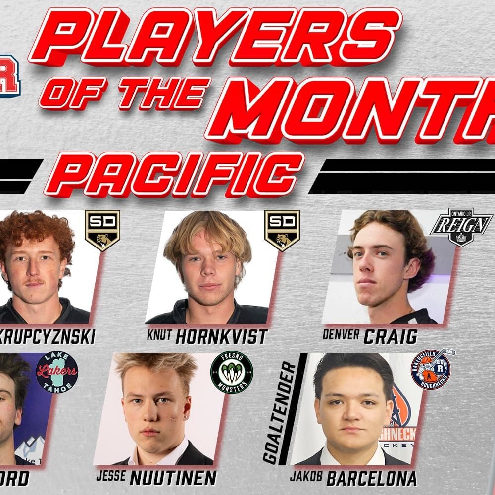 USPHL Premier Pacific Division Players Of The Month: October 2024